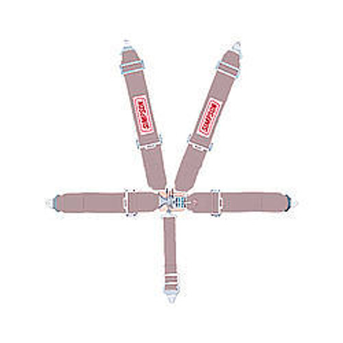 Harness - 5 Point - Latch and Link - SFI 16.1 - Pull Down Adjust - Bolt-In / Wrap Around - Individual Harness - Platinum - Kit