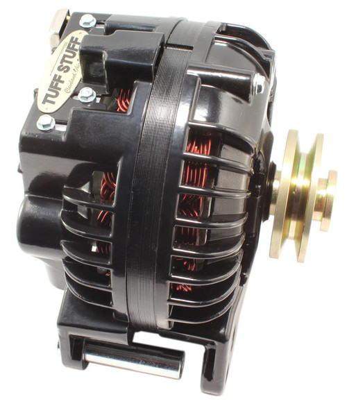 Alternator - 130 amps - 12V - OEM - Single V-Belt Pulley - Aluminum Case - Black Powder Coat - Mopar - Each