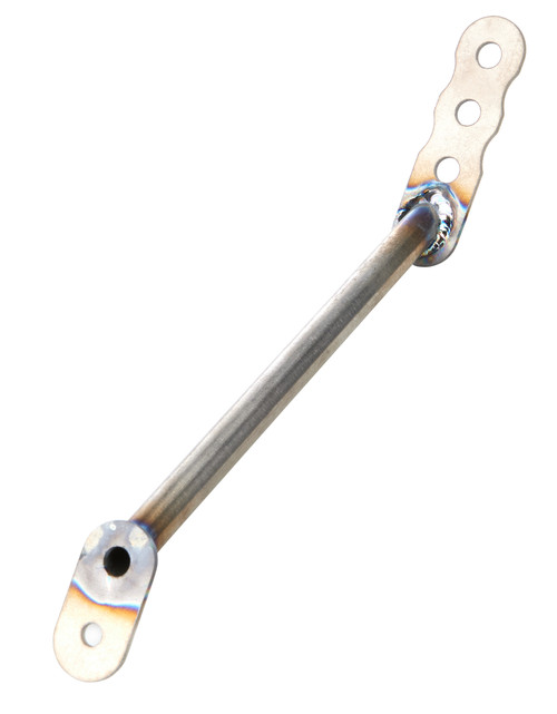 Wing Strap - Nose - Tubular - 5 to 7 in Adjustable Height - Titanium - Natural - Sprint Car - Each