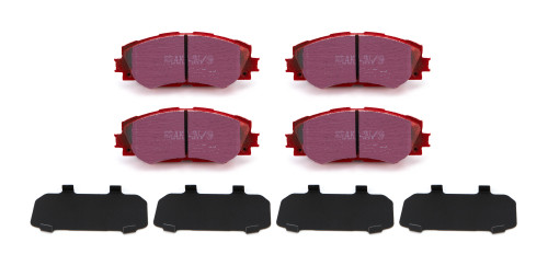 Brake Pads - Red Stuff - High Friction - Front - Ceramic - Toyota Corolla 2009-19 - Set of 4
