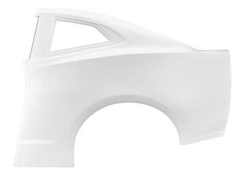 Quarter Panel - Driver Side - Plastic - White - IMCA Approved - Street Stock - Each Quarter Panel - Driver Side - Plastic - White - IMCA Approved - Street Stock - Each