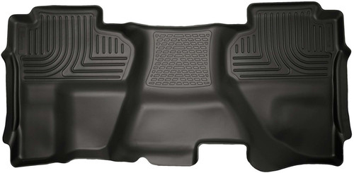 Floor Liner - WeatherBeater - 2nd Row - Plastic - Black / Textured - Crew Cab - GM Fullsize Truck 2014-19 - Each