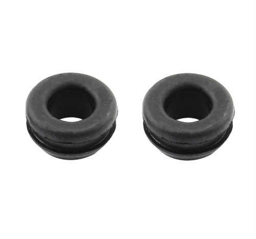 PCV Grommet - 0.75 in ID - 1.22 in OD - 0.65 in Thick - Rubber - Black - Pair