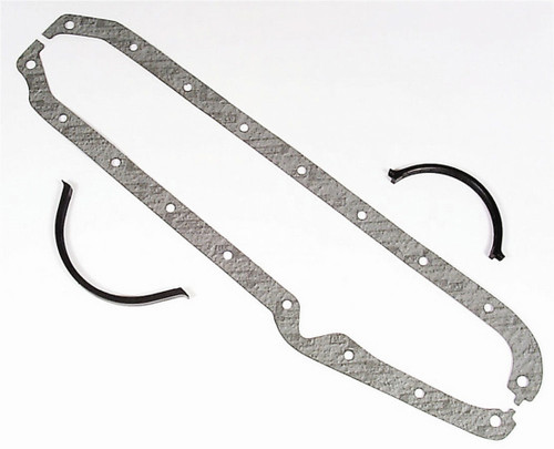 Oil Pan Gasket - 0.062 in Thick - Multi-Piece - Fiber - Small Block Chevy - Kit