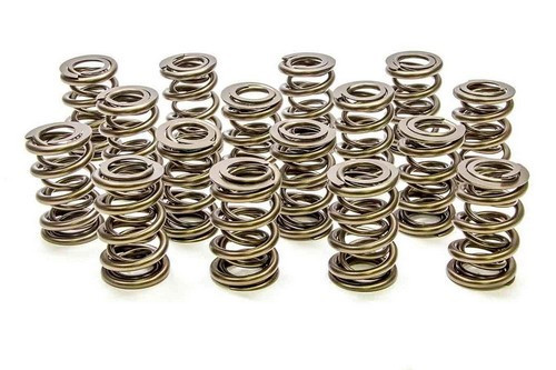 Valve Spring - 1200 Series Drag Race - Dual Spring - 629 lb/in Spring Rate - 1.100 in Coil Bind - 1.625 in OD - Set of 16