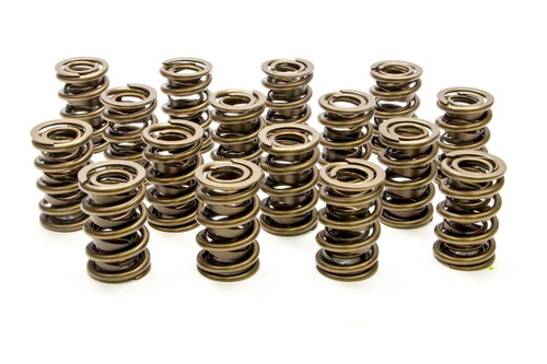 Valve Spring - 1200 Series Circle Track - Dual Spring / Damper - 540 lb/in Spring Rate - 1.180 in Coil Bind - 1.550 in OD - Set of 16