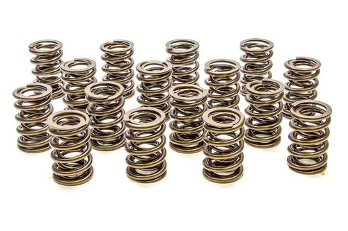 Valve Spring - Hot Rod Series - Dual Spring - 392 lb/in Spring Rate - 1.020 in Coil Bind - 1.304 in OD - Set of 16
