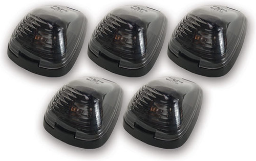 Clearance Light - Hi-5 - Ford Style - 4 x 3 x 1.75 in - Incandescent - Flat / Curved Mount - Plastic - Smoked Lens - Ford Fullsize Truck 1999-2016 - Kit