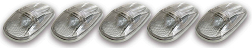 Clearance Light - Hi-5 - Dodge Style - 5.5 in x 3.125 x 1.375 in - LED - Flat / Curved Mount - Plastic - Clear Lens - Dodge Fullsize Truck 1999-2002 - Kit