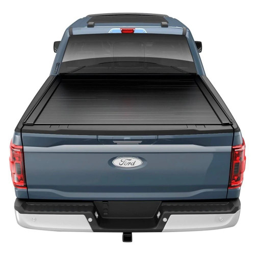 Tonneau Cover - RetraxPRO XR - Aluminum - Black Powder Coat - 8 ft 2 in Bed - Ford Fullsize Truck 2017-24 - Kit