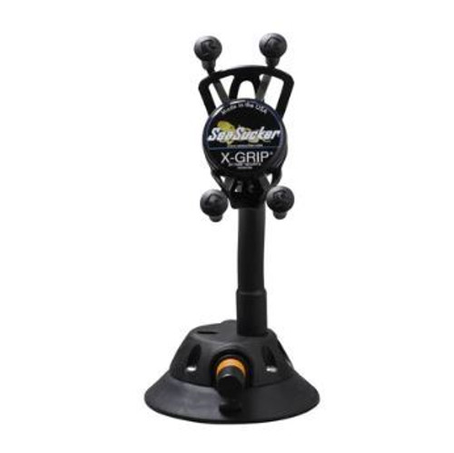 Cell Phone Holder - Flex-X - Suction Cup Mount - Plastic - Black - Each
