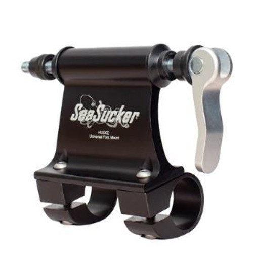Roof Rack - Monkey Bars - Bike Rack Fork Mount - Clamp-On - 9 x 100 mm Quick Release - Aluminum - Black Anodized - Sea Sucker Roof Rack Kits - Each