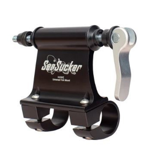Roof Rack - Monkey Bars - Bike Rack Fork Mount - Clamp-On - 12 x 100 mm Thru Axle Bolt - Aluminum - Black Anodized - Sea Sucker Roof Rack Kits - Each