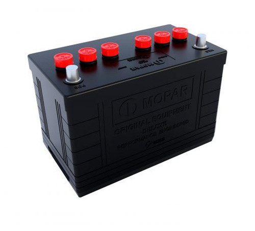 Battery - Collectors Series - AGM - 12V - 600 Cranking Amps - Top Post Standard Terminals - 12 in L x 9 in H x 6.75 in W - Chrysler 1969-73 - Each