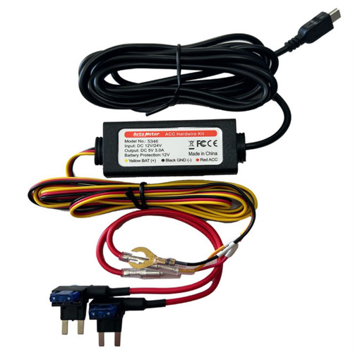 Dash Wiring Harness - Accessory Harness - Dash Cam - Fuses Included - Kit
