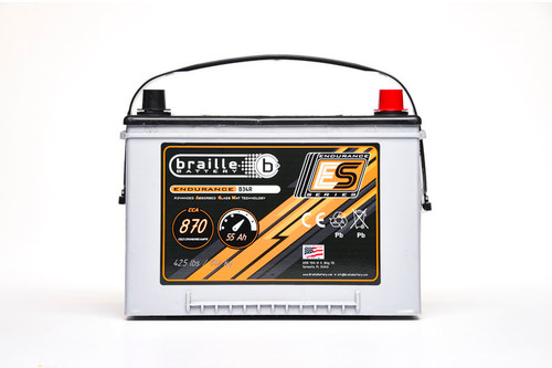Battery - Endurance - AGM - 12V - 870 Cold Cranking Amps - Top Terminals - 10.75 in L x 8 in H x 6.88 in W - Each