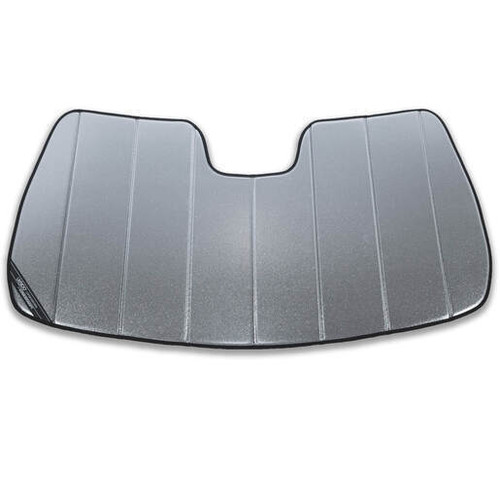 Windshield Shade - Folding - Cloth / Plastic - Silver / Black - Dodge Ram Fullsize Truck 2019-23 - Each
