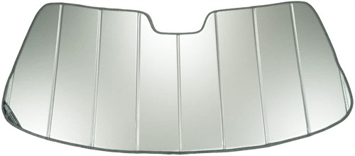 Windshield Shade - Folding - Cloth / Plastic - Silver / Black - Toyota Compact SUV 2019-24 - Each