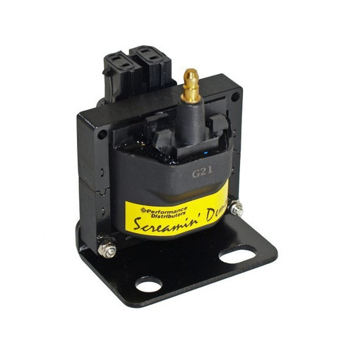 Ignition Coil - Screamin' Demon - E-Core - Male HEI - 45000V - Black - GM V6 - Each