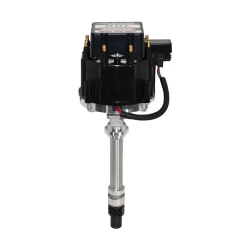 Distributor - Marine - Magnetic Pickup - Mechanical Advance - HEI Style Terminal - Black - Chevy V8 - Each Distributor - Marine - Magnetic Pickup - Mechanical Advance - HEI Style Terminal - Black - Chevy V8 - Each