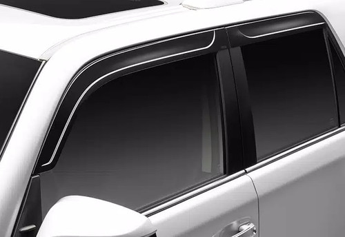 Side Window Visor - Low Profile Ventvisor - Stick-On - Front / Rear - Plastic - Smoke - GM Midsize SUV 2019-24 - Kit