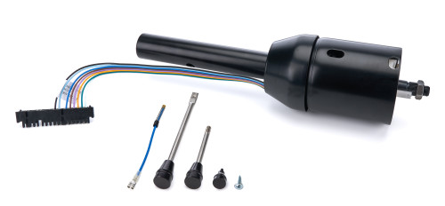 Steering Column - EPAS - Tilt - Hazard / Turn Signal - Steel - Black Powder Coat - Chevy Corvette 1963-66 - Each Steering Column - EPAS - Tilt - Hazard / Turn Signal - Steel - Black Powder Coat - Chevy Corvette 1963-66 - Each