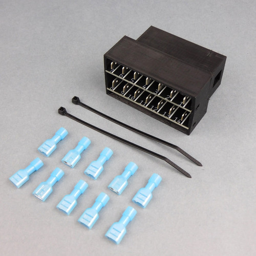 OEM Wiring Harness Adapter - SNAP-ADAPT - Block Connector / Terminals / Zip Ties Included - Gauge Panel - Ford Fullsize SUV / Truck 1973-96 - Kit