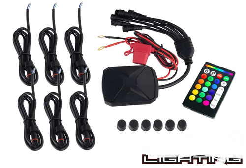 LED Light Controller - BC2 Colorshift - Bluetooth - Wireless Remote Included - 6 Output Ports - Waterproof - Kit