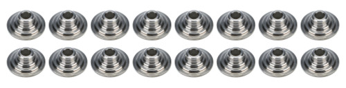 Valve Spring Retainer - 500 Series - 10 Degree - 1.180 in / 0.865 in / 0.635 in OD Steps - 1.480 in Triple Spring - Titanium - Set of 16