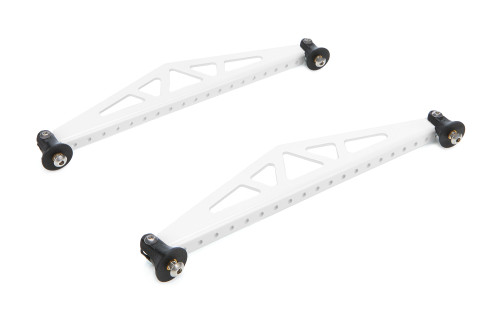 Spoiler Bracket - 10.5 in Long - Aluminum - White Powder Coat - Pair