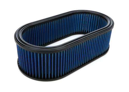 Air Filter Element - Oval - 14.74 in L x 7.78 in W - 4 in Tall - Oiled - Cotton - White - Each