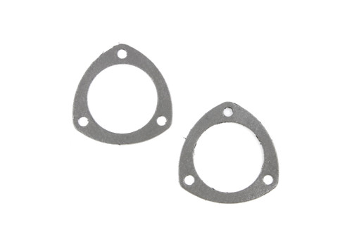 Collector Gasket - 0.060 in Thick - 3 in Diameter - 3-Bolt - Steel Core Laminate - Pair