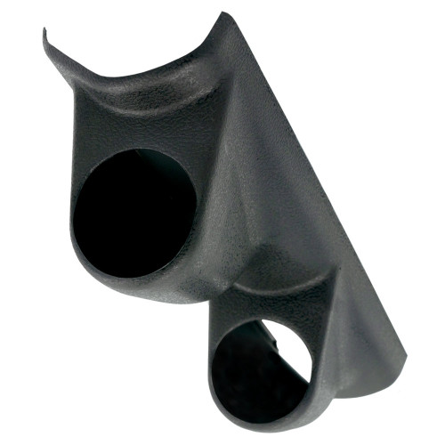 Gauge Pod - Two 2 in Diameter Gauges - Pillar - Plastic - Black - Universal - Each