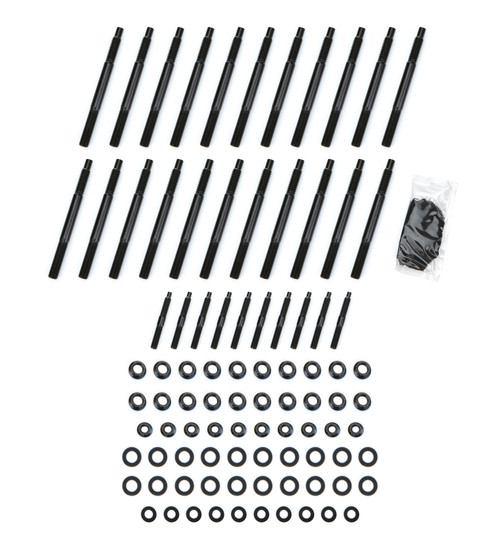 Cylinder Head Stud Kit - 12 Point Head - Chromoly - Black Oxide - GM LS-Series - Kit Cylinder Head Stud Kit - 12 Point Head - Chromoly - Black Oxide - GM LS-Series - Kit