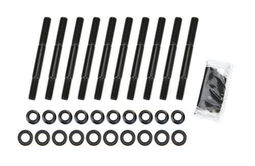 Main Stud Kit - 12 Point Nuts - 2-Bolt Mains - Chromoly - Black Oxide - GM LT-Series - Kit