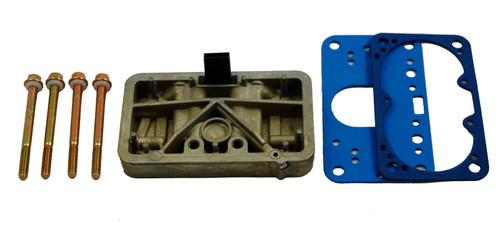 Metering Block - Secondary - Conversion to Main Jets - Gaskets / Hardware Included - Aluminum - Chromate - Holley 4160 Carburetors - Each
