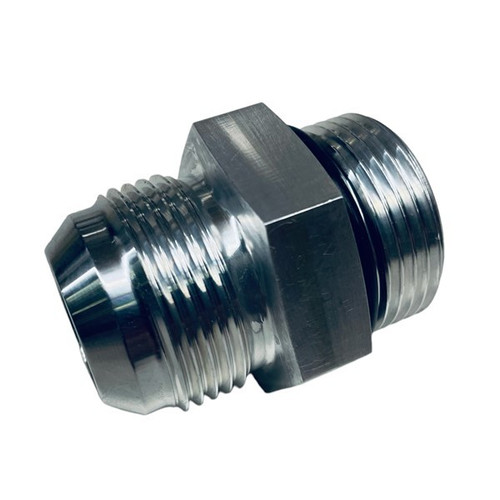 Fitting - Adapter - Straight - 16 AN Male O-Ring to 16 AN Male - Aluminum - Natural - Each
