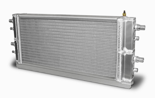 Heat Exchanger - Direct-Fit - 17.75 x 8.5 x 2.125 in Core - Dual Pass - Aluminum - Natural - Chevy Corvette 2015-19 - Each Heat Exchanger - Direct-Fit - 17.75 x 8.5 x 2.125 in Core - Dual Pass - Aluminum - Natural - Chevy Corvette 2015-19 - Each