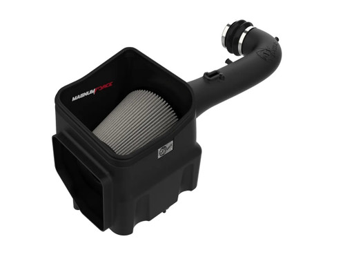 Air Induction System - Magnum FORCE Stage-2 - Reusable Dry Filter - Plastic - Black - GM GenV LT-Series - GM Fullsize Truck 2014-19 - Kit