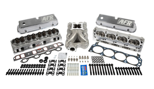 Top End Kit - Enforcer Series - Cylinder Heads / Valve Covers / Gaskets / Hardware / Intake Manifold / Spark Plugs - Aluminum - Natural - Small Block Ford - Kit