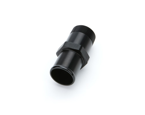 Adapter Fitting - Straight - 1 in NPT Male to 1-1/4 in Hose Barb - Aluminum - Black Anodized - Each