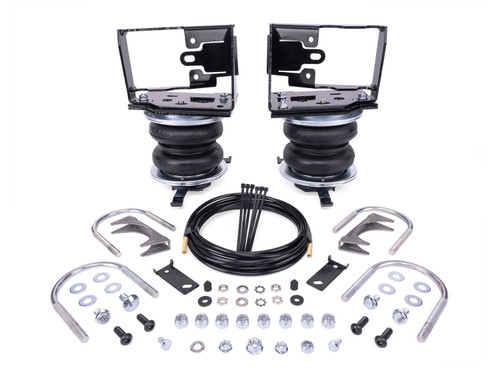Air Spring Kit - Loadlifter 5000 - Bags / Brackets / Lines - 5000 lb Capacity - Black Powder Coat Brackets - Rear - Toyota Midsize Truck 2024 - Kit