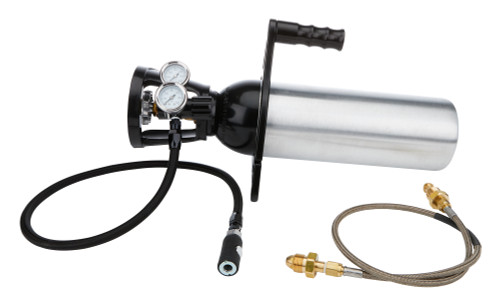 Compressed Nitrogen Tank - Portable - Regulator / Gauge / Bracket / Hose Included - Aluminum - Natural - Kit
