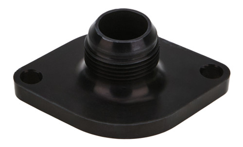 Water Neck - Straight - 16 AN Male Inlet - O-Ring - Hardware Included - Aluminum - Black Anodized - Chevy V8 - Each