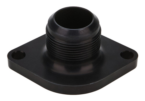 Water Neck - Straight - 20 AN Male Inlet - O-Ring - Hardware Included - Aluminum - Black Anodized - Chevy V8 - Each