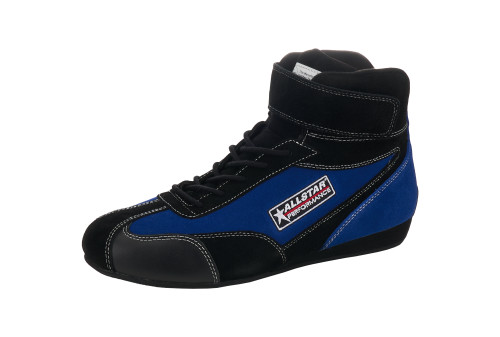 Driving Shoe - Pro-Series - Mid-Top - SFI 3.3/5 - Suede Outer - Fire Retardant Cotton Inner - Black / Blue - Size 10 - Pair Driving Shoe - Pro-Series - Mid-Top - SFI 3.3/5 - Suede Outer - Fire Retardant Cotton Inner - Black / Blue - Size 10 - Pair