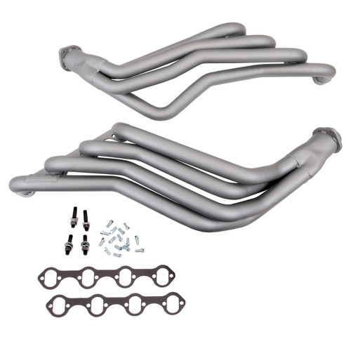Headers - Long Tube - 1.75 in Primary - 2.5 in Collector - Gaskets / Hardware Included - Steel - Titanium Ceramic - Small Block Ford - Ford Mustang 1979-93 - Pair Headers - Long Tube - 1.75 in Primary - 2.5 in Collector - Gaskets / Hardware Included - Steel - Titanium Ceramic - Small Block Ford - Ford Mustang 1979-93 - Pair
