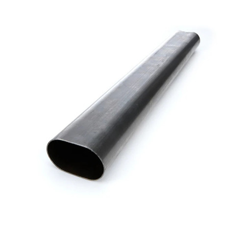 Exhaust Pipe - Straight - Oval - 4.063 in Width x 2.438 in Height - 36 in Long - Steel - Natural - Each