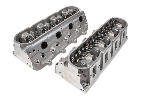 Cylinder Head - BR 7 - Assembled - 2.204 / 1.614 in Valves - 262 cc Intake - 71 cc Chamber - 1.350 in Springs - Angle Plug - Aluminum - GM LS-Series - Pair