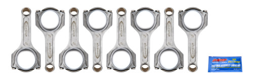 Connecting Rod - Compstar Xtreme - H Beam - 6.000 in Long - Bushed - 7/16 in Cap Screws - ARP2000 Bolt - Forged - Steel - Small Block Chevy - Set of 8